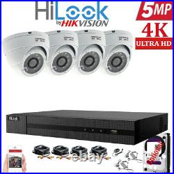 Hikvision CCTV 4K 1080P HD 5MP NightVision Outdoor DVR Home Security System Kit