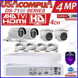 Hikvision CCTV Security Camera System 4Ch 1TB Hard disk 2 Bullet 2 Domo HD 1080P