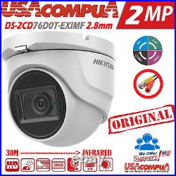 Hikvision CCTV Security Camera System 4Ch 1TB Hard disk 2 Bullet 2 Domo HD 1080P