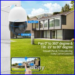 Hikvision Compatible 8MP 4K PTZ 18x Zoom Security IP Camera CCTV PoE IR Outdoor
