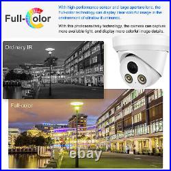 Hikvision Compatible ColorVu 8MP Security IP Camera Mic Full Color POE CCTV Lot