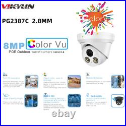 Hikvision Compatible ColorVu 8MP Security IP Camera Mic Full Color POE CCTV Lot