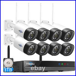 Hiseeu 10CH 2K 3MP Wireless WIFI Security Camera CCTV System Two-Way Audio Lot