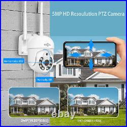 Hiseeu 10CH 5MP Wireless PTZ Security Camera System WIFI CCTV 2Way Audio NVR Kit