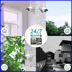Hiseeu 1296P 8CH NVR Outdoor Wireless WiFi Security Camera System CCTV 3TB HDD