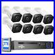 Hiseeu 16ch NVR 8POE Ports 5MP Security Camera CCTV System Kit Two Way Audio Lot