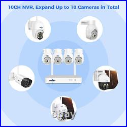 Hiseeu 3MP PTZ Wireless CCTV Wifi IP Outdoor Security Camera System NVR Kit 1TB