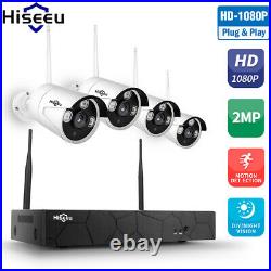 Hiseeu 4CH 1080P Wireless NVR WIFI Security CCTV IP Camera Surveillance System