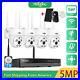 Hiseeu 5MP HD Wireless Security Camera 10CH NVR WiFi Home CCTV System Kit Audio