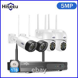 Hiseeu 5MP PTZ Wireless Network CCTV Wifi IP Outdoor Security Camera System Lot