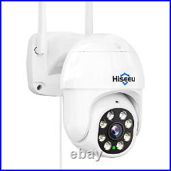 Hiseeu 5MP PTZ Wireless Network CCTV Wifi IP Outdoor Security Camera System Lot