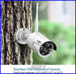 Hiseeu 8CH 2K 3MP Outdoor Home WIFI Camera Wireless Security Camera System CCTV
