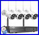 Hiseeu 8CH 2K NVR 3MP Outdoor Wireless Security Camera System Home CCTV WiFi IP