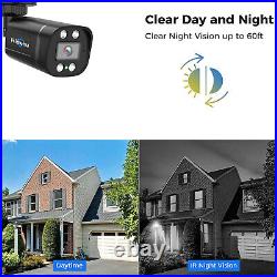 Hiseeu 8CH 5MP DVR Night Vision Security Camera System Wired AHD CCTV Kit Home