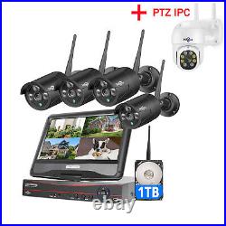 Hiseeu 8CH NVR 2K 3MP Wireless WIFI Security Camera CCTV System Kit Audio Lot