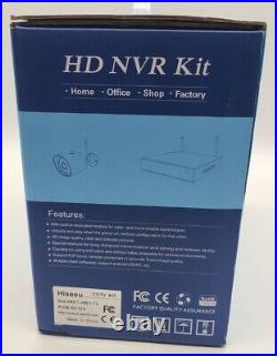 Hiseeu 8WNKIT-4HB612-1T HD Wireless Security CCTV 4 Camera Kit 1TB NVR (NEW)