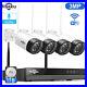 Hiseeu Audio Wireless Security Camera System Outdoor wifi CCTV 2MP HD NVR With HDD