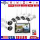 Hiseeu Security Camera Set WiFi CCTV System Wireless 10CH NVR With 12 Monitor Lot