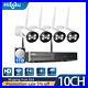 Hiseeu Security Camera System Wireless Audio Wifi CCTV 3MP 10CH NVR With1TB HDD