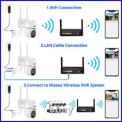Hiseeu Security Camera System Wireless WiFi 2 Way Audio CCTV Home 5MP 10CH NVR