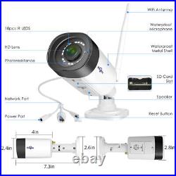 Hiseeu Wireless Security Camera System CCTV 3MP System 10CH NVR Audio HDD Lot