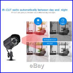 Hodely 4CH 1080N CCTV 5in1 DVR 1500TVL Outdoor 720P IRCUT Camera Security System