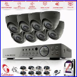 Home CCTV HD 2.4MP 1080P Nigh Vision Surveillance Security Cameras System Kit