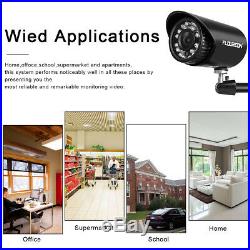 Home Outdoor Security IR Camera System 1500TVL 8CH 1080N HDMI CCTV DVR Set +1TB