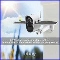 Home Security Camera Outdoor Solar Battery Power Wireless Spotlight Soliom S100