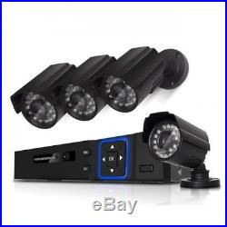 Home Security Camera System CCTV 4 Channel Outdoor Indoor HD 1080P Office Kit