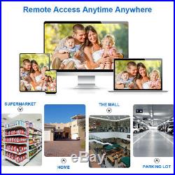 Home Security Camera System CCTV 4 Channel Outdoor Indoor HD 1080P Office Kit