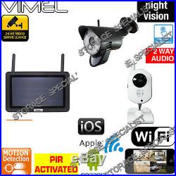 Home Security Cameras System HD IP Wireless CCTV Surveillance Remote View Phone