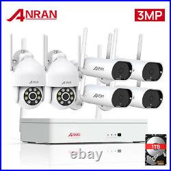 Home Wireless Security Camera System Outdoor 2K 8CH WIFI NVR 1TB HDD 2way Audio