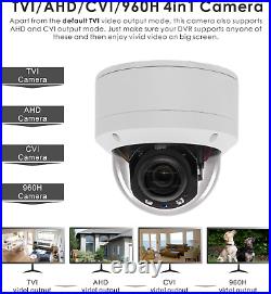 Inwerang CCTV IR PTZ Security Dome Camera, 1080P HD Outdoor, IP66 Waterproof AHD