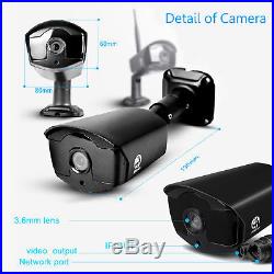 JOOAN 4CH 1080P Wireless WIFI Camera NVR Security System Surveillance Kits CCTV