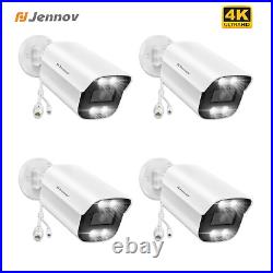 Jennov 4K 8MP PoE IP Camera Weatherproof CCTV Security Camera Night Vision Audio