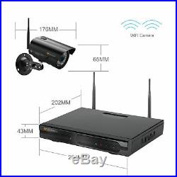 Jennov 8CH 1080P Wireless Security Camera System Outdoor Wifi CCTV With Audio