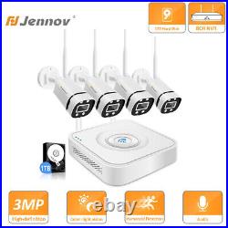 Jennov 8CH 2K NVR IP Wireless Security Camera System CCTV Outdoor Night Vision