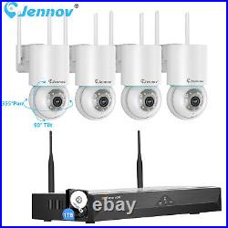 Jennov Security Camera System Outdoor Wireless Audio Wifi PTZ Home CCTV 10CH NVR