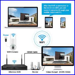 Jennov Security Camera System Outdoor Wireless Audio Wifi PTZ Home CCTV 10CH NVR