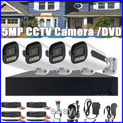 KEPEAK 5MP AHD Surveillance System Audio Video CCTV Security Camera 4CH DVR IPC