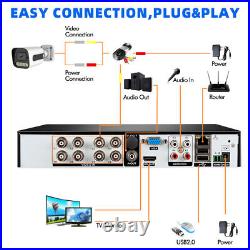 KEPEAK 5MP AHD Surveillance System Audio Video CCTV Security Camera 4CH DVR IPC