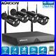 KKMOON 4CH H. 265 Wireless 1080P NVR Outdoor WIFI IP Camera CCTV Security System