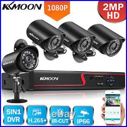 KKMOON 8CH 5IN1 DVR 1080P CCTV Security Camera System Kit Outdoor For Home N7Z0