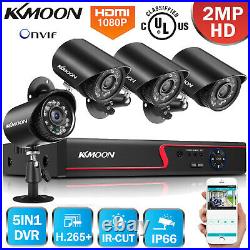 KKMOON 8CH 5MN DVR 1080P Security Camera CCTV System Outdoor IR-CUT Night Vision