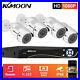 KKMOON 8CH H. 265+ 5MP-Lite DVR 1080P CCTV IR Security Camera System Kit Outdoor
