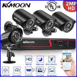 KKMOON 8CH H. 265+ 5MP Lite DVR 1080P Outdoor CCTV Home Security Camera System