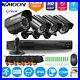 KKMOON H. 265+ 4Channel 1080P DVR Home Outdoor CCTV Security Camera System Kit