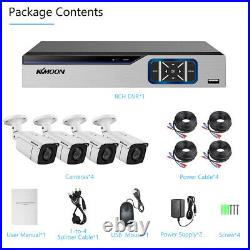 KKMoon 8CH 1080P H. 265+ DVR CCTV Security Camera System Outdoor IR Night Vision