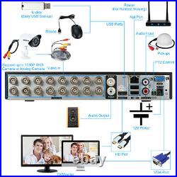 KKmoon 16 Channel 1080P NVR 5In1 DVR 8720P CCTV Camera Security System Kit US